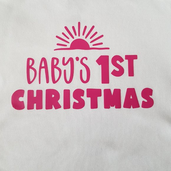 "Baby's 1st Christmas" Bodysuit - Picture 2 of 8